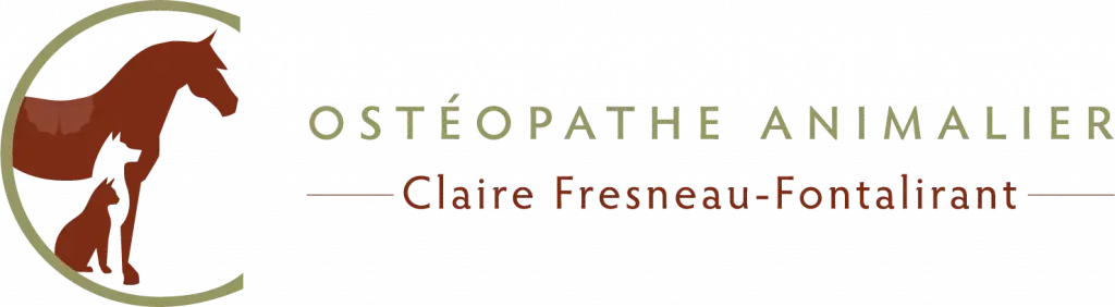 Logo secondaire de Claire Fresneau-Fontalirant, ostéopathe animalier à Saumur